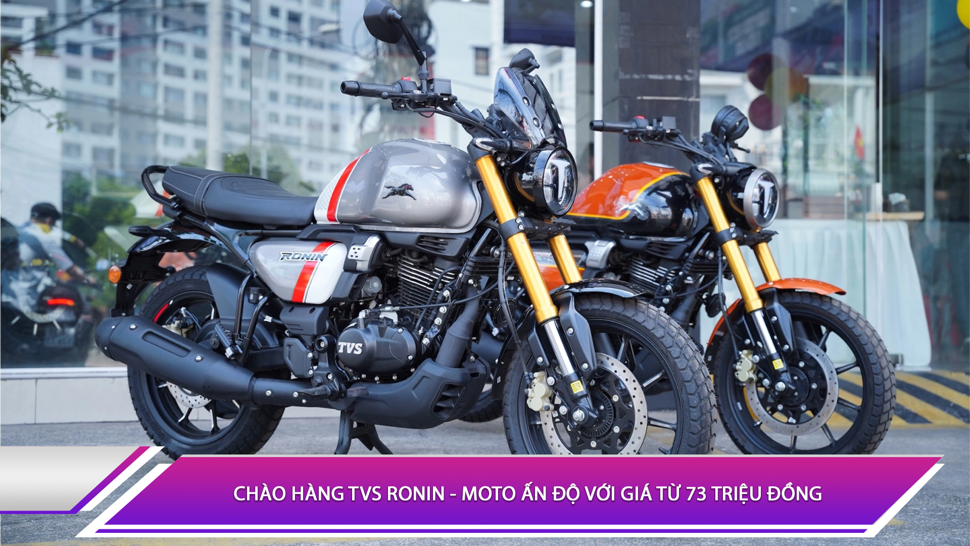 Chào hàng TVS Ronin - Moto Ấn Độ với giá từ 73 triệu đồng
